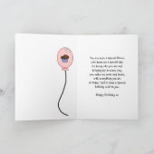 Niece Verjaardag Kaart - Cupcake Princess (Binnen)