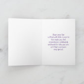 Niece verjaardagskaart met schattige eenhoorn kaart (Binnen)