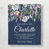 Niece Wildflower gepersonaliseerd bericht Fleece Deken