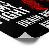 Niece's Fight Is My Fight Brain Aneurysma Bewustzi Poster (Hoek)