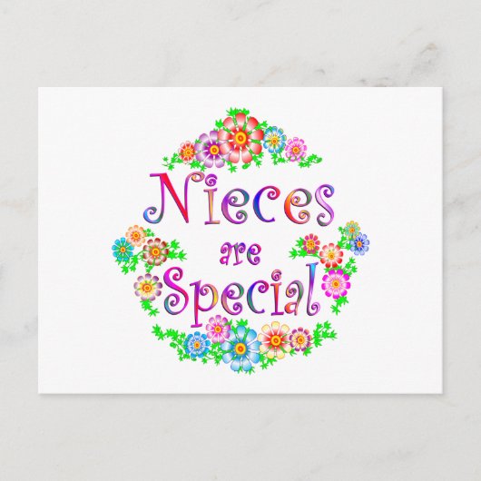 NIECES zijn speciaal Briefkaart (Voorkant)