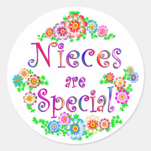 NIECES zijn speciaal Ronde Sticker (Voorkant)