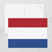 Niederlande Flagge Briefkaart (Voorkant / Achterkant)