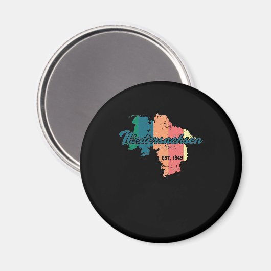 Niedersachsen Bundesland Deutschland Magneet (Voorkant / Achterkant)