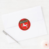 Niedersachsen Flag Ronde Sticker (Envelop)