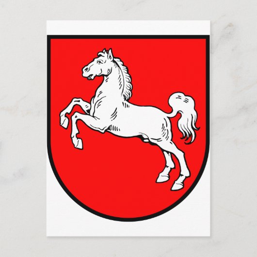 Niedersachsen Wappen Briefkaart (Voorkant)