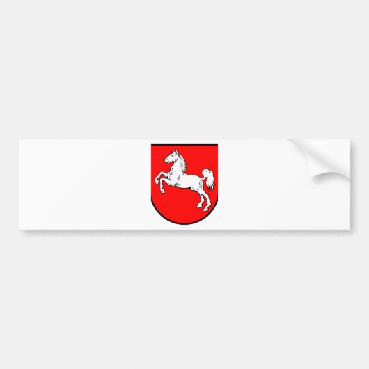 Niedersachsen Wappen Bumpersticker (Voorkant)