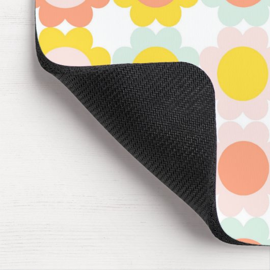 Niedliche Blumen Muster Muismat (Hoek)