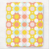 Niedliche Blumen Muster Muismat (Voorkant)