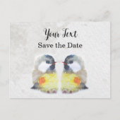 Niedliche Kohlmeisen - Aquarell-Design | Briefkaart (Voorkant)