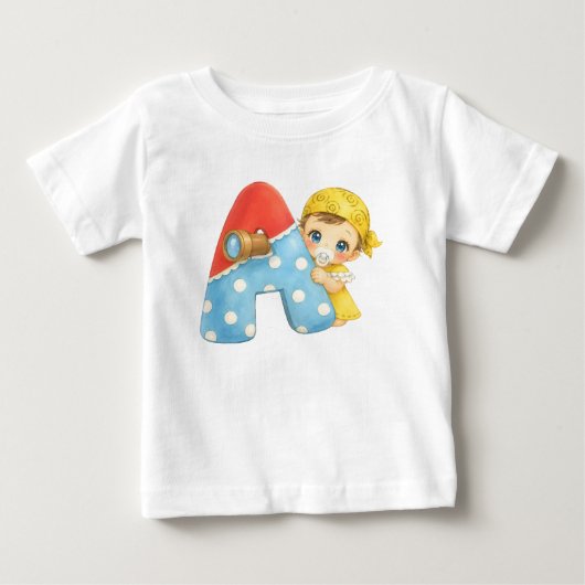 Niedlicher A-Buchstabe mit Baby (Voorkant)