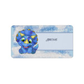 niedlicher Dino Etiket (Voorkant)