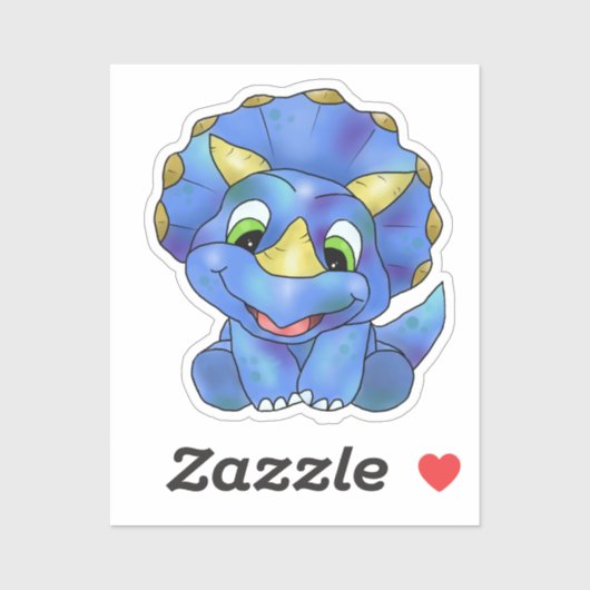 niedlicher Dino Sticker (Vel)