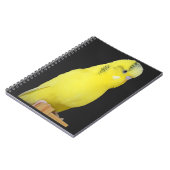 niedlicher gelber Wellensittich Notitieboek (Linkerzijde)