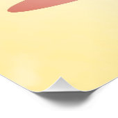 Niedlicher Grapefruit-Charakter Perfect Poster (Hoek)