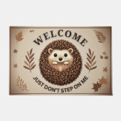Niedlicher Igel mit Charme Humor für Tierfreunde Deurmat (Voorkant)