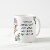 niedlicher Vogel Strauß 8 Koffiemok (Voorkant rechts)