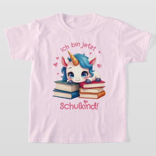 Niedliches Einhorn mit Büchern - Schulkind | T-shirt (Laagn)