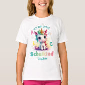 Niedliches Einhorn mit Seifenblasen - Schulkind | T-shirt (Voorkant)