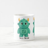 niedliches Sternzeichen Monster Krebs Koffiemok (Center)