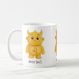 niedliches Sternzeichen Monster Löwe Koffiemok