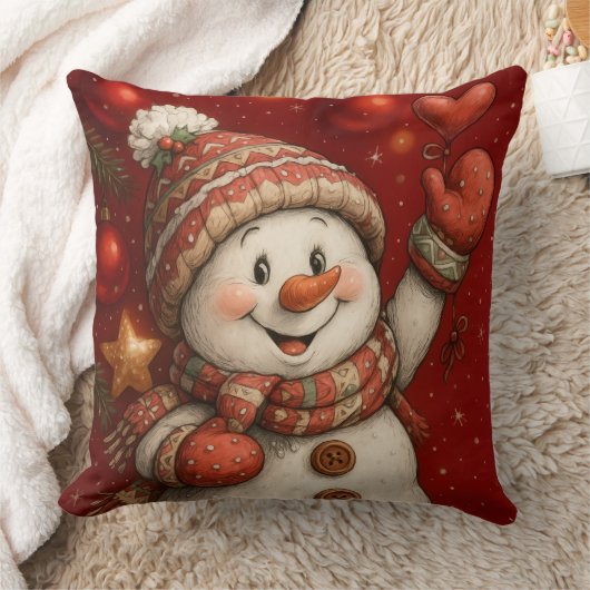 Niedliches Winter-Motiv für Liebe und Freundschaft Kussen (Deken)