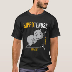 Nield paard nijlpaard hypotenusa algebra wiskundel t-shirt