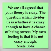 niels bohr quote poster (Voorkant)