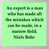 niels bohr quote poster (Voorkant)