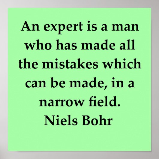 niels bohr quote poster (Voorkant)