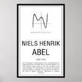 Niels Henrik Abel Poster (Voorkant)