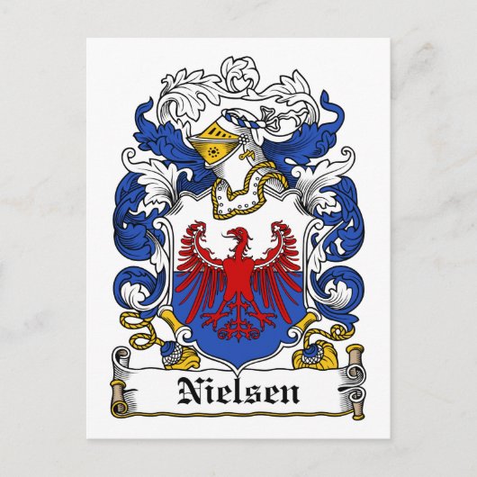 Nielsen Family Crest Briefkaart (Voorkant)