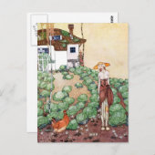 Nielsen in poeder en crinoline briefkaart (Voorkant / Achterkant)