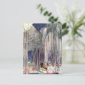 Nielsen in poeder en crinoline briefkaart (Staand voorkant)