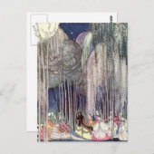 Nielsen in poeder en crinoline briefkaart (Voorkant / Achterkant)