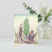 Nielsen in poeder en crinoline briefkaart (Staand voorkant)