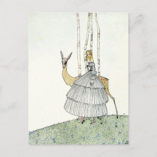 Nielsen in poeder en crinoline briefkaart