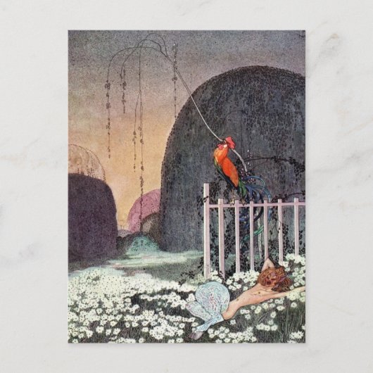 Nielsen in poeder en crinoline briefkaart (Voorkant)