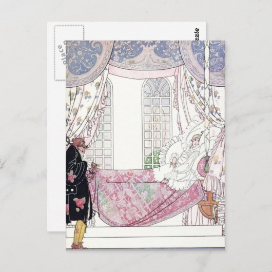 Nielsen in poeder en crinoline briefkaart (Voorkant / Achterkant)