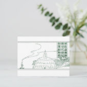 Nielsen in poeder en crinoline briefkaart (Staand voorkant)