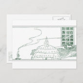 Nielsen in poeder en crinoline briefkaart (Voorkant / Achterkant)