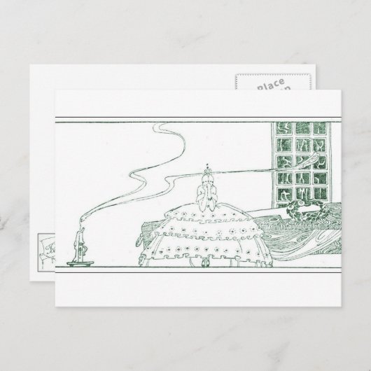 Nielsen in poeder en crinoline briefkaart (Voorkant / Achterkant)