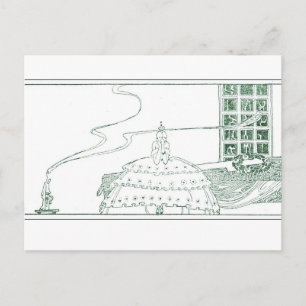 Nielsen in poeder en crinoline briefkaart