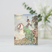 Nielsen in poeder en crinoline briefkaart (Staand voorkant)