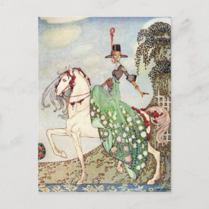 Nielsen in poeder en crinoline briefkaart