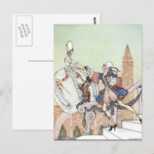 Nielsen in poeder en crinoline briefkaart (Voorkant / Achterkant)