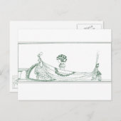 Nielsen in poeder en crinoline briefkaart (Voorkant / Achterkant)