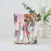 Nielsen in poeder en crinoline briefkaart (Staand voorkant)