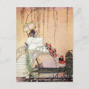 Nielsen in poeder en crinoline briefkaart