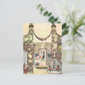 Nielsen in poeder en crinoline briefkaart (Staand voorkant)